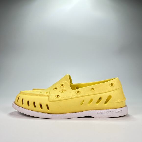 Sperry Authentic Original Float Boat Shoe Yellow Slip On Women's Size 6 - Picture 4 of 11